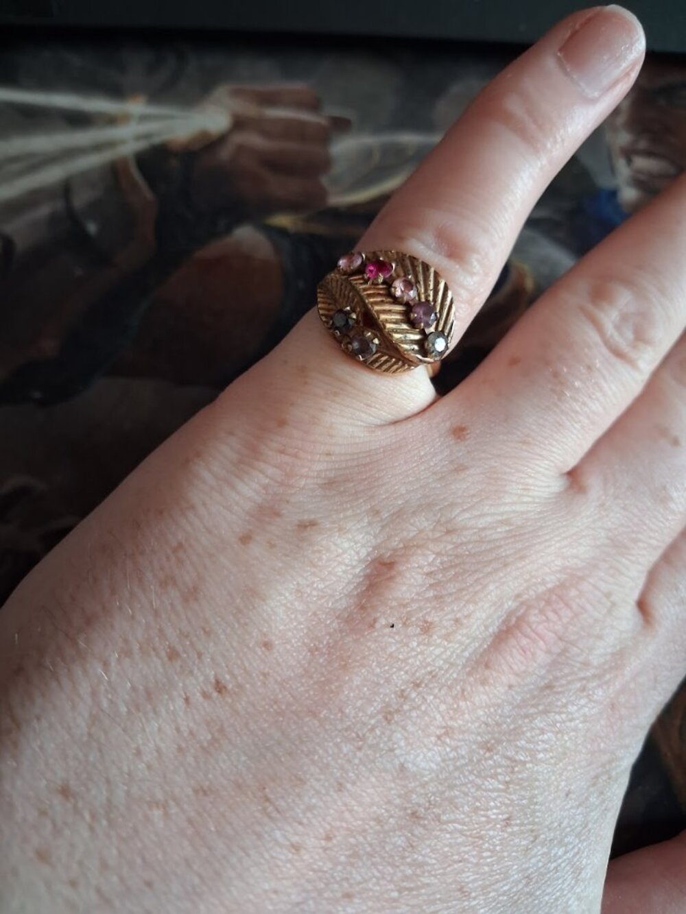 Sarah Coventry Leaf ring